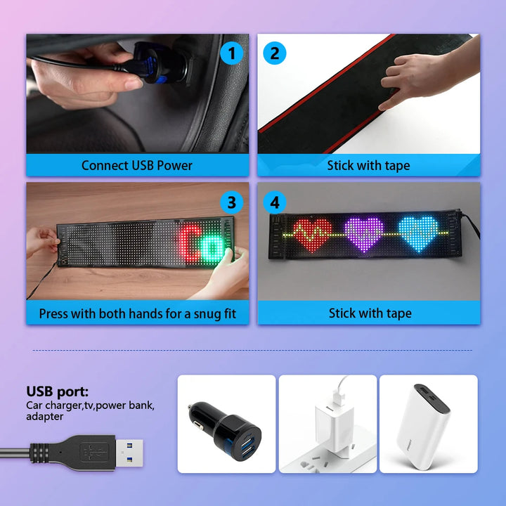 Flexible Car LED Panel