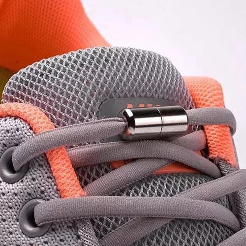 Elastic No Tie Metal Shoelaces